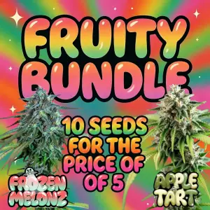 Fruity cannabis seeds bundle featuring Frozen Melonz and Apple Tart by Supernatural Seeds UK